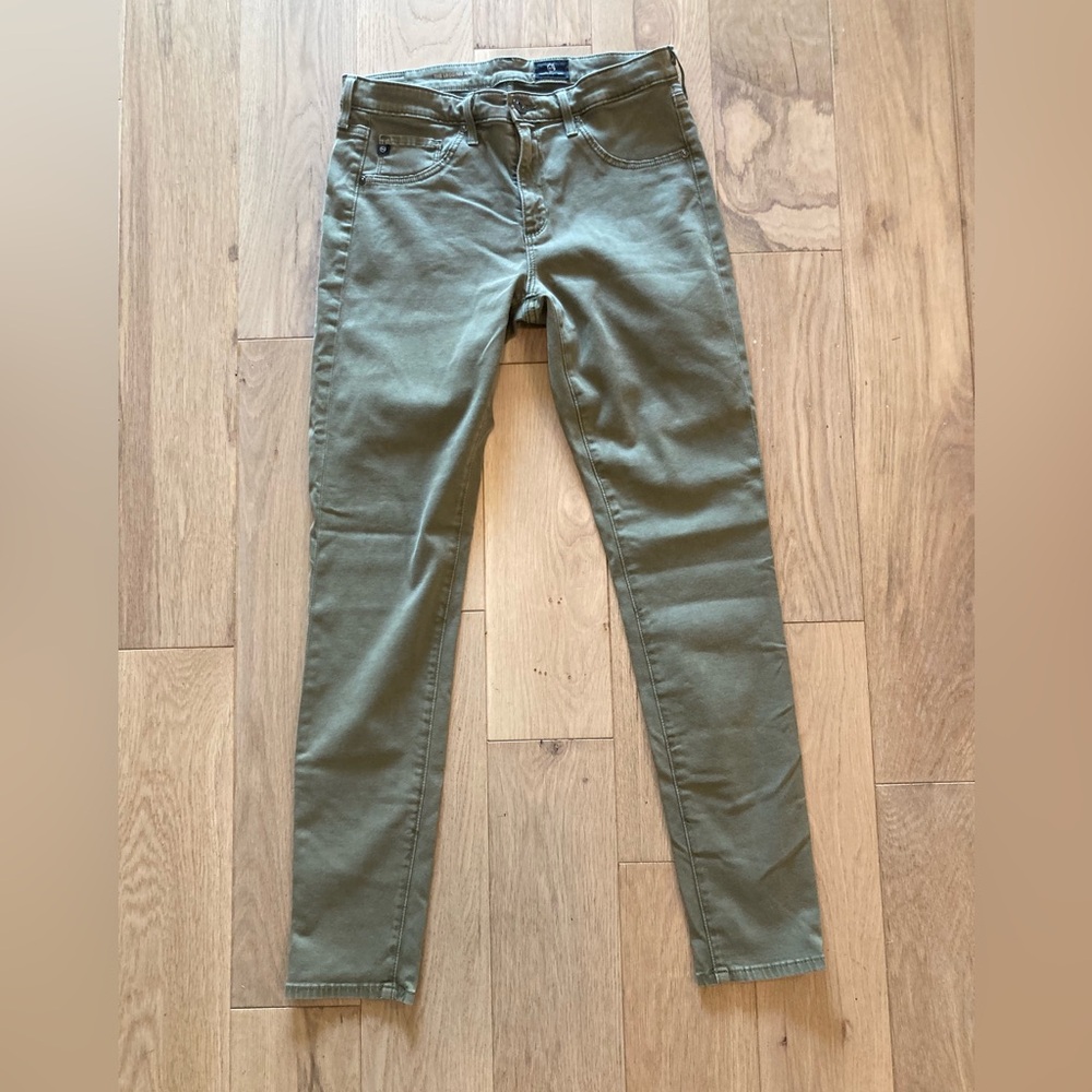 AG Adriano Goldschmied green women’s jeans